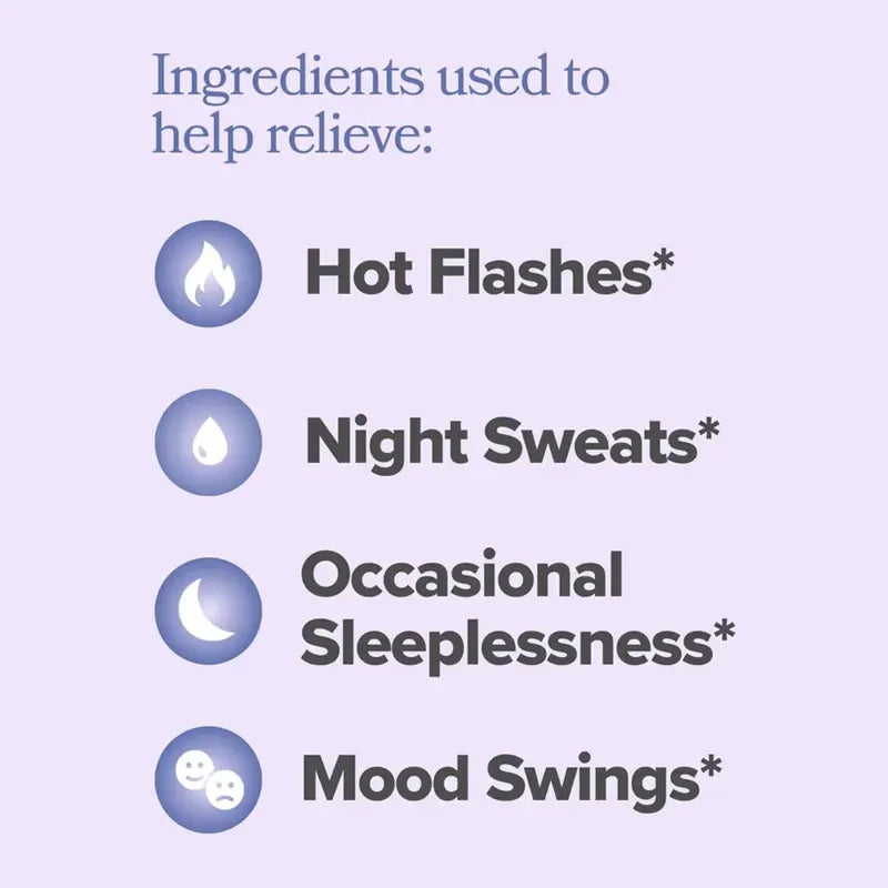 Black Cohosh Menopause Supplement for Night Sweat Relief