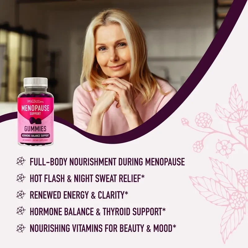 Menopause Support Gummies for Hot Flash Relief