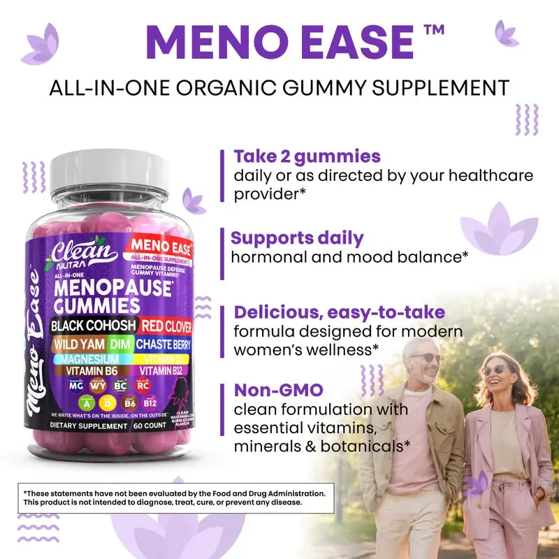 Meno Ease Black Cohosh Supplement for Night Sweats Relief
